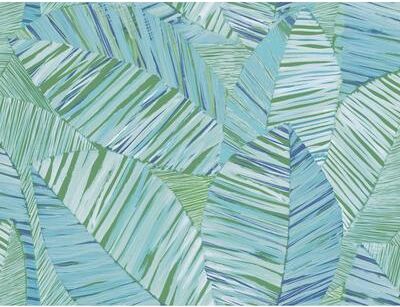 York Wallcoverings Crown Canopy Blue Palm Peel and Stick Wallpaper