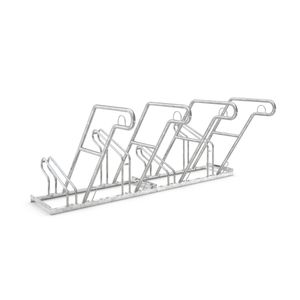 WSM Fahrradständer 2604 XBF, Bodenmontage / freistehend, Einstellparker, Breite 200cm, für 4 Fahrräder