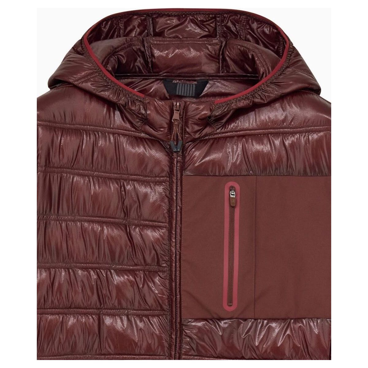 EA7 Ski M Rider Light Padded Hoodie - Ski M Rider Light Padded Hoodie bitter chocolate (UA007) M 7M001945 AF24214-UA007-M
