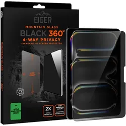Eiger Mountain Glass Black 360 Privacy (1 Stk., Apple iPad Pro 11 2024), Tablet Schutzfolie