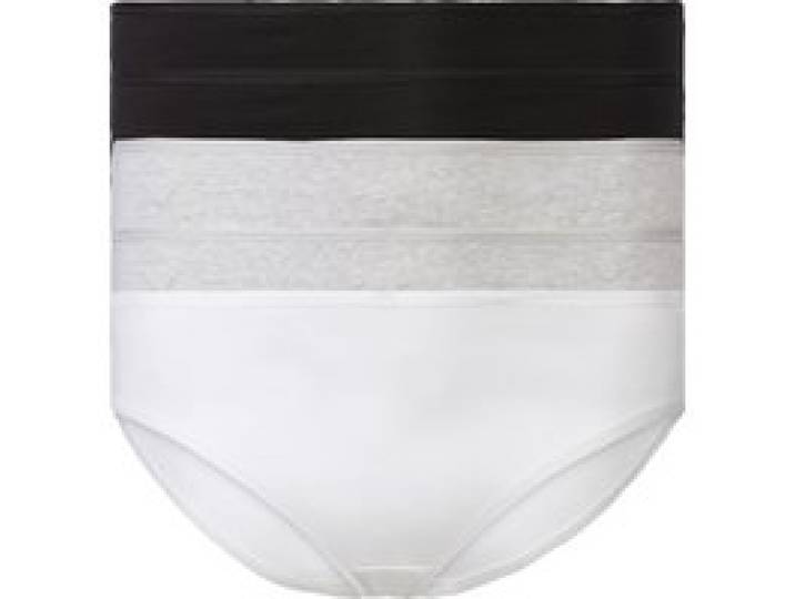 ESMARA® Lot de 5 culottes femme (noir/gris/blanc)