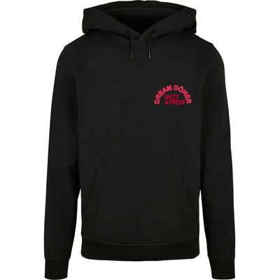 Kapuzenpullover MISTERTEE "MisterTee Herren Dream Kebab Hoody", Herren, Gr. M, schwarz, 65% Baumwolle, 35% Polyester, unifarben, normal, ohne Ausschnitt, Pullover Kapuzenpullover