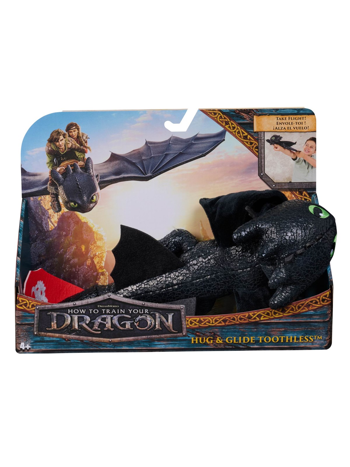 Disney Movie Gliding Hug Toothless Plush 30 cm