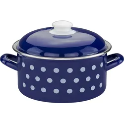 CASA ROYALE Fleischtopf "Dots", Ø ca. 20 cm - Blau