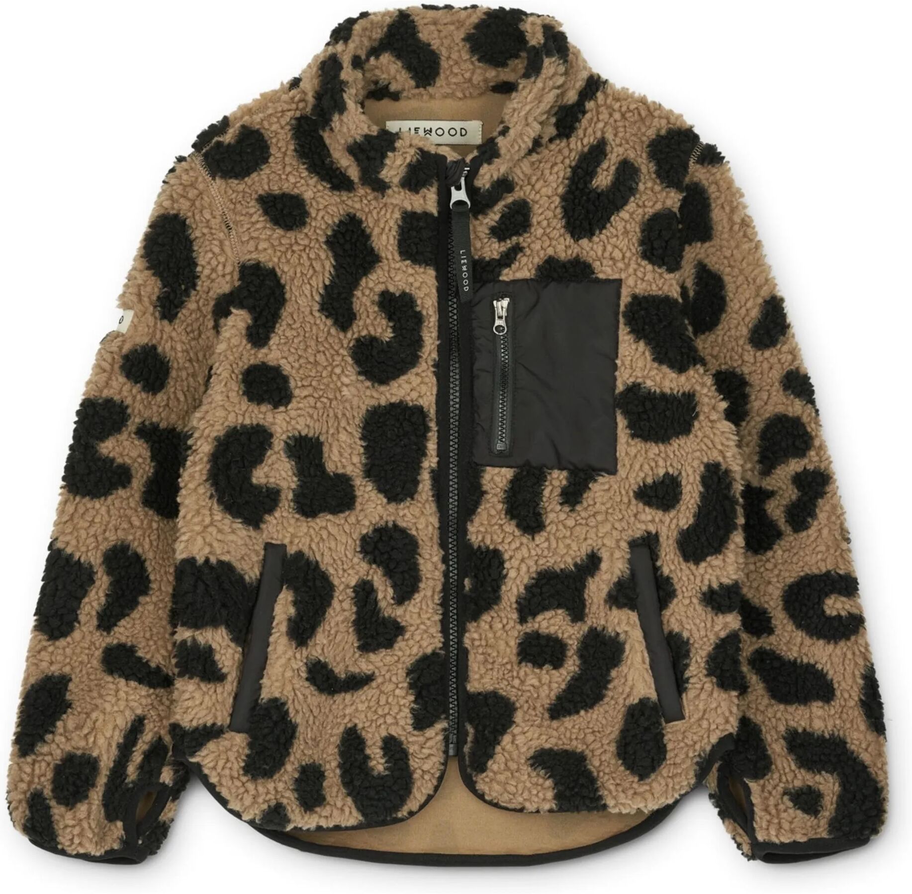 Liewood Veste Matières Recyclées Façon Fourrure Léopard Nolan Marron 5 ans