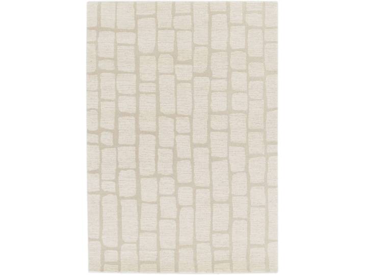Teppich Fino beige Kacheln Polyester 160 x 230 cm