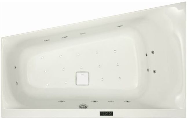 Hoesch Whirlpool iSensi Angle 1800x800 D. Reviva II, blanc/chromé/moteur D. (3850E.010305001)