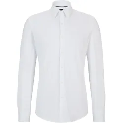 Hemd aus Baumwoll-Jersey mit Performance-Stretch Weiß 39