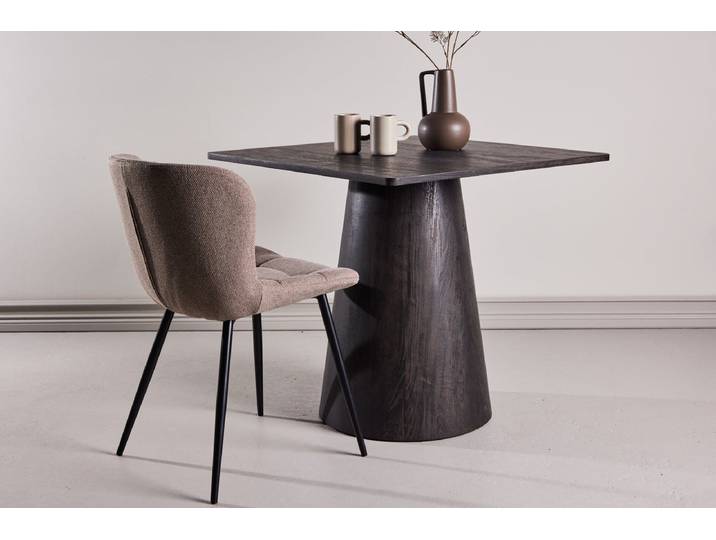 Esstisch Moreno – Quadratischer Tisch 80x80 cm in Mocca - Mocca - Luxusbetten24