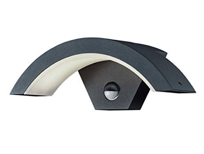 Trio Leuchten LED Außen Wandleuchte Ohio 220969142, Aluminiumguss Anthrazit, 6 Watt LED, IP54, Bewegungsmelder