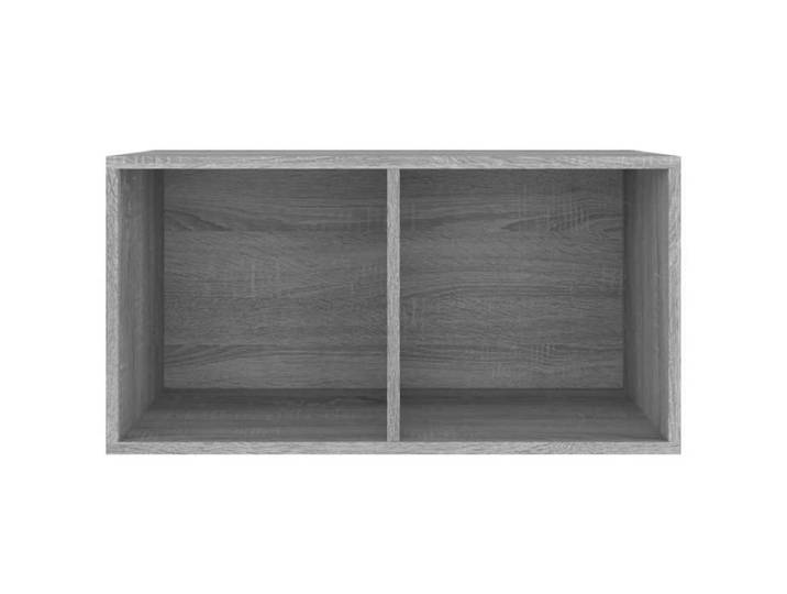 Meuble vinyle VENTE FLASH - Meuble de rangement Boîte de rangement à disques - vinyle Sonoma gris 71x34x36 cm @88930497