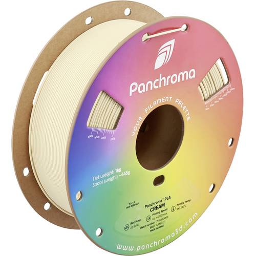 Polymaker CA19021 Panchroma Filament PLA Highspeed Filament 1.75mm 1000g Cream, Creme 1St.
