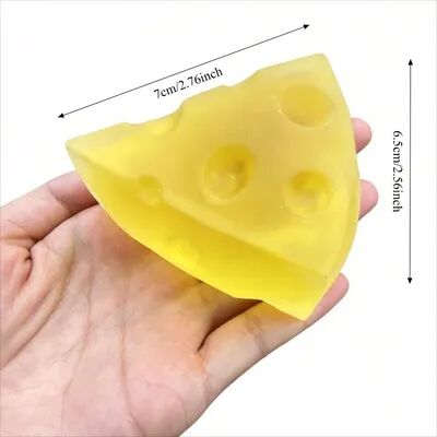 Quick Pick Pro Honey Cheese Squishy Fidget Toy Soft Mochi Stress Relief Square Squeeze Toy For Adults & Kids 1pcs