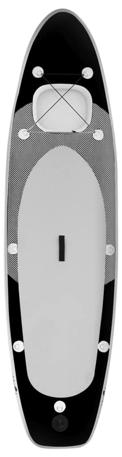 Aufblasbares SUP-Board, 330x76x10 cm, Schwarz - Für Freizeitaktivitäten auf dem Wasser