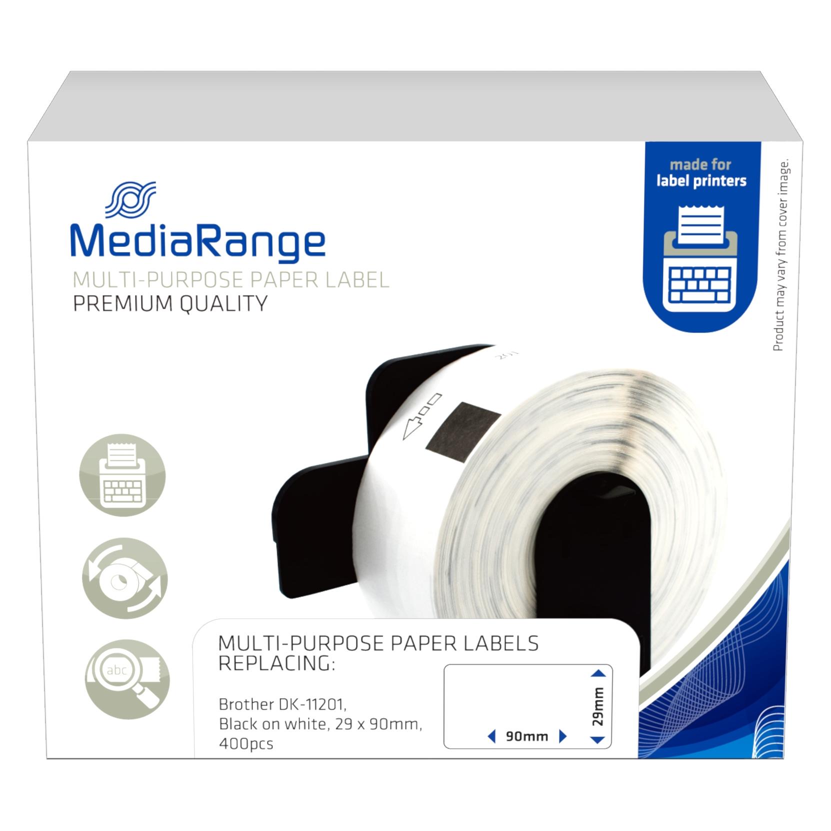 MediaRange Univ.-Papieretiketten Brother 0Stk (MRBDK11201)