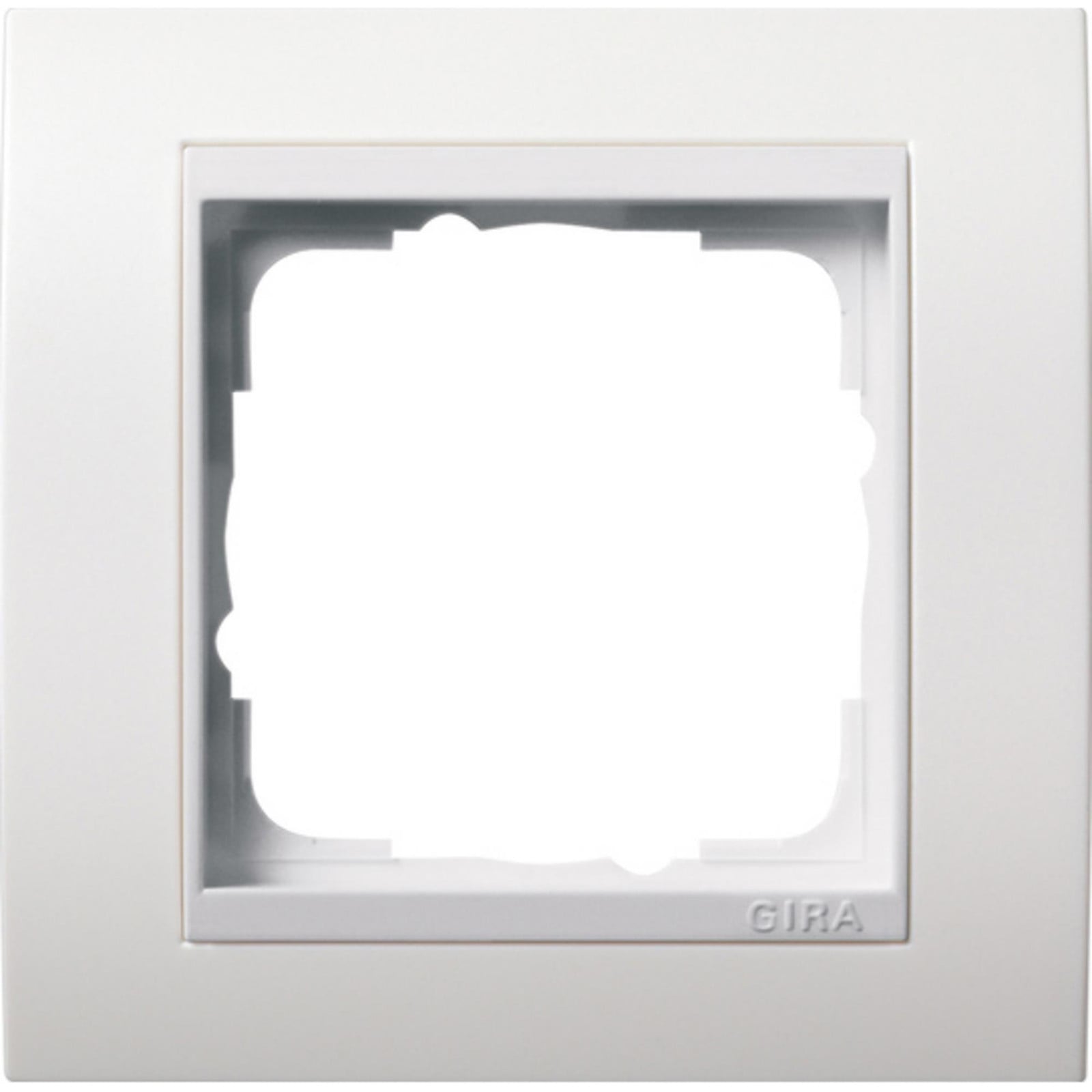 Gira inbouwframe 1-voudig met tussenframe, zuiverwit, 0211327