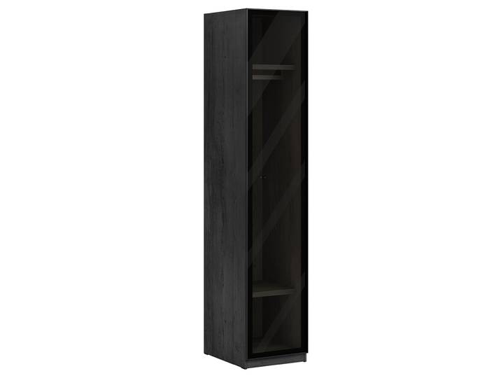 Kleiderschrank Black Glass Door