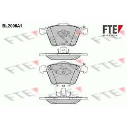 Bremsbelagsatz Scheibenbremse FTE 9010591 für Volvo Xc90 I