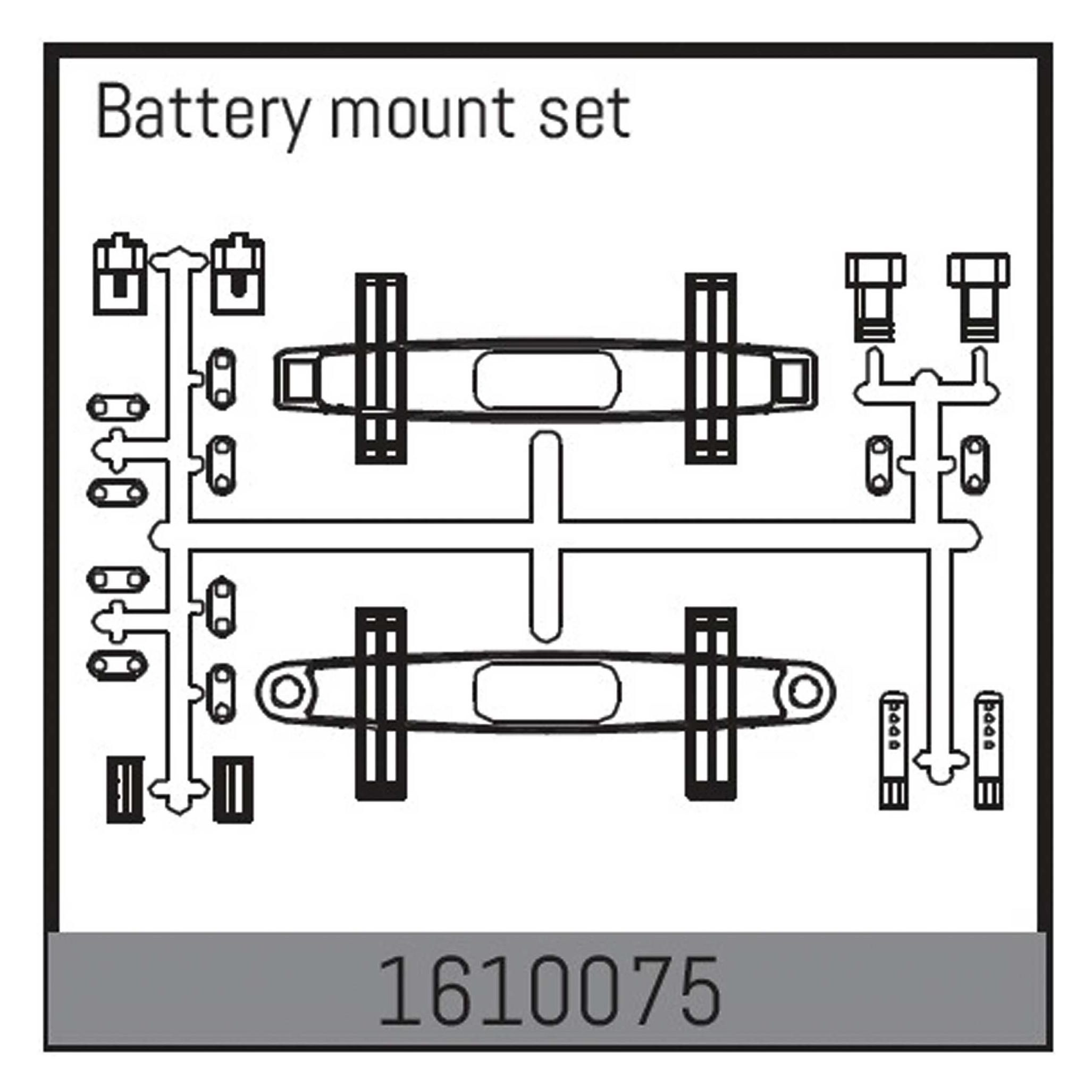 Absima battery mount set (1610075)