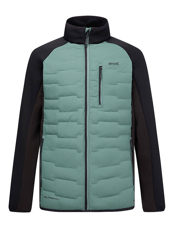 Regatta Hybridjacke "Cyrus" in Schwarz/ Grün - 3XL