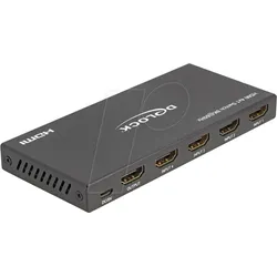 DELOCK 18604 - HDMI Switch, 4x HDMI Buchse auf HDMI Buchse, 8K 60 Hz