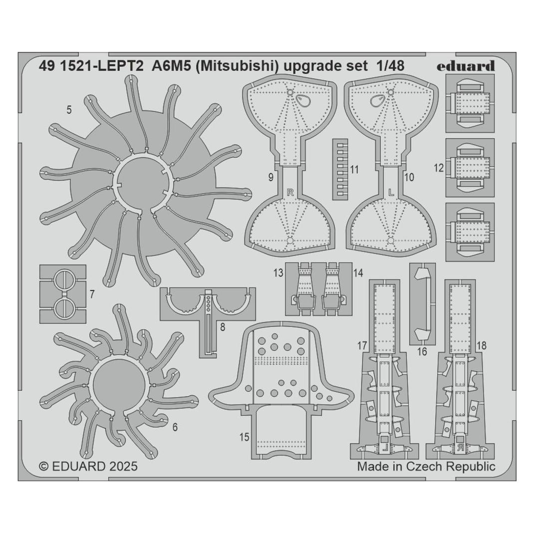 Eduard A6M5 (Mitsubishi) upgrade set (491521)
