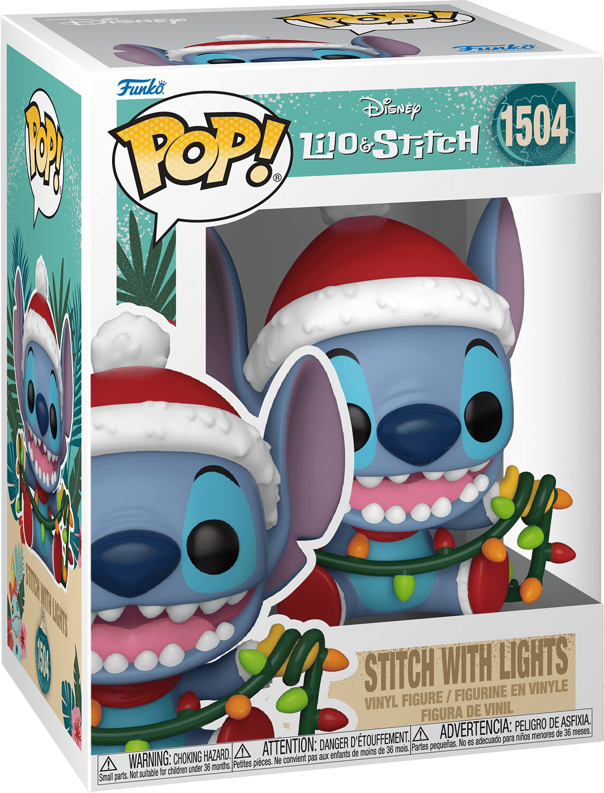 Funko Pop! Vinyl - Stitch With Christmas Lights Figure