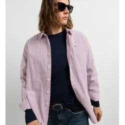 Pepe Jeans für Herren. PM3091484 Rosa Regio Hemd (L), Lässig, Baumwolle, Langarm
