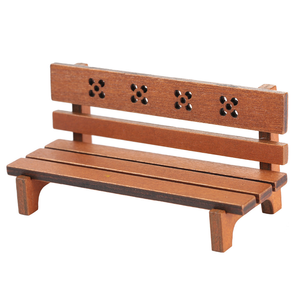 Cocosity Houten bankje voor poppenhuis