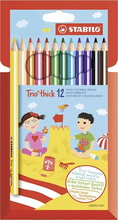 Stabilo Buntstifte Trio dick 12 Stück