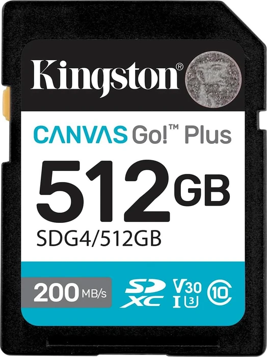 Kingston SDXC Canvas Go Plus Gen4 512 GB