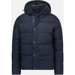 Steppjacke aus Wollmix Blau L