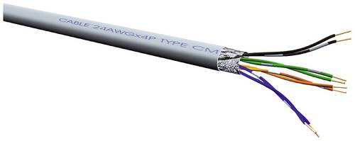 Roline 21.15.0119 Netzwerkkabel CAT 5e F/UTP Grau 100m