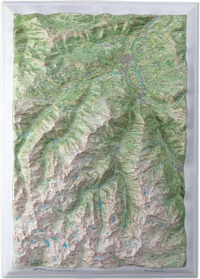 Deniveles  - Massif de Cauterets - Carte 3D