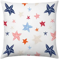 Traumschlaf Dekokissenhülle Seesterne 40x40 cm - bunt