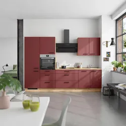 Küchenleerblock Easytouch High o. Geräte Rot