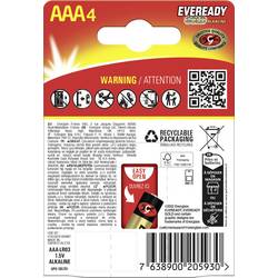 Eveready E304397101 Micro (AAA)-Batterie Alkali-Mangan 1.5 V 4 St.