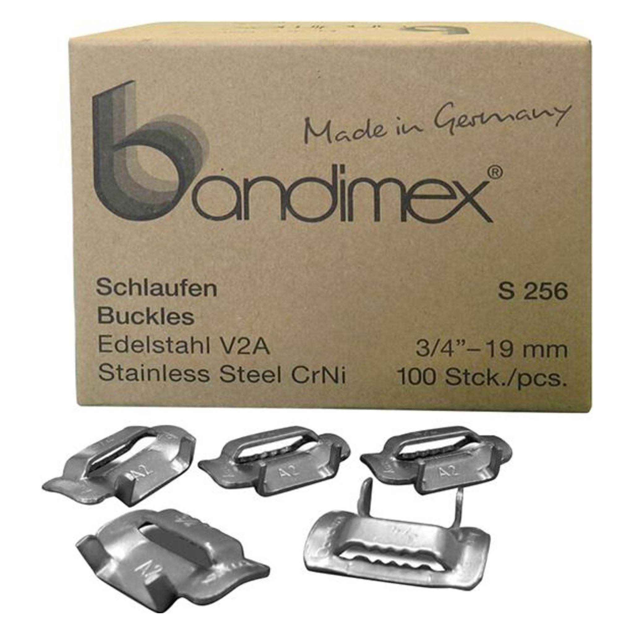 Magni 100x Bandimex Vorgefertigte Schellen V2A, V202 35x9,5mm (4250570200454)
