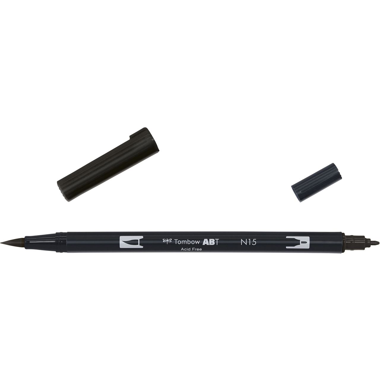 TOMBOW Doppelfasermaler "DUAL BRUSH PEN ABT", black