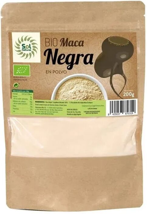 Sol Natural Maca Negra em Pó Bio 200g