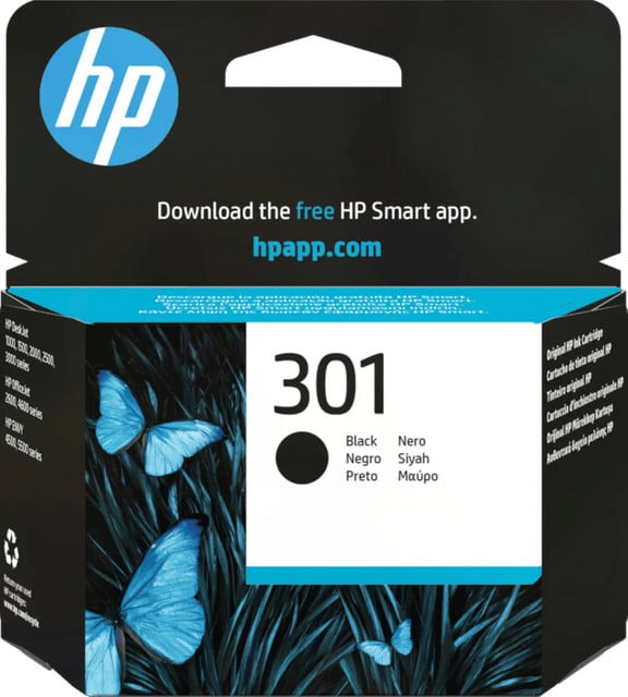 HP 301 Inktcartridge Zwart