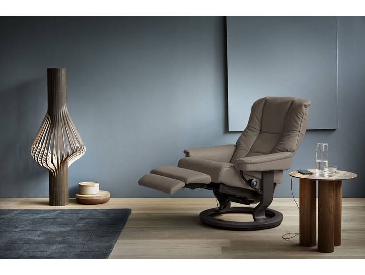 Relaxsessel, Leder Batick, Braun, 79×101×77 cm, Elektrisch Verstellbar, Klassisch, Stressless