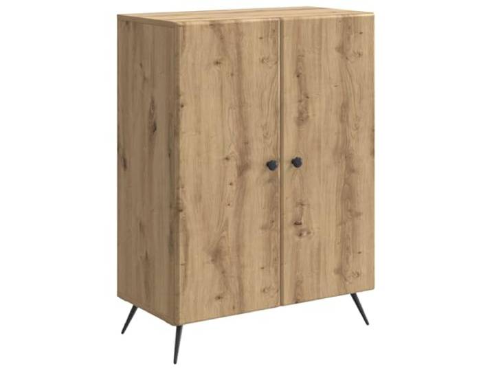 KKgypkn Sideboard Artisan-Eiche 66 x 34,5 x 90 cm Holzwerkstoff Viel Stauraum für Geschirr, vielseitig nutzbar, robuste Materialien, pflegeleicht