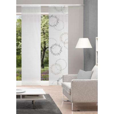 Schiebegardine VISION S "AINUR" Gr. 1, grau (stein), B:60cm H:260cm, Polyester, Gardinen, Schiebevorhang digitalbedruckt AINUR