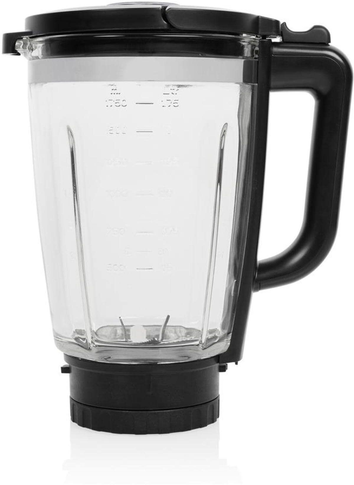 Princess Standmixer "212094 Schwarz/Silber", schwarz (schwarz, silberfarben), B:16cm H:35cm, Zerkleinerer, Standmixer schwarz, silberfarben Einheitsgröße