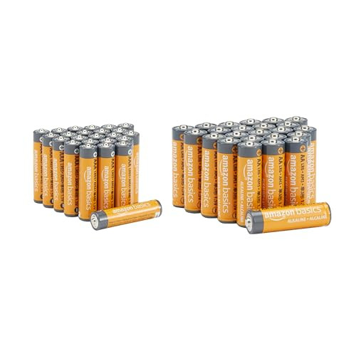 Amazon Basics Voordeelverpakking Alkalinebatterijen, 48 stuks (24x AA en 24x AAA), 1,5 V