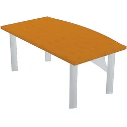 SODEMATUB Halbrundtisch »Universaltischprogramm« 120x60 cm braun, 120x74x60 cm