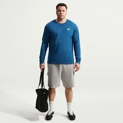 NIKE Herren Shirt M NSW CLUB TEE - LS, Größe M in Weiß Weiß