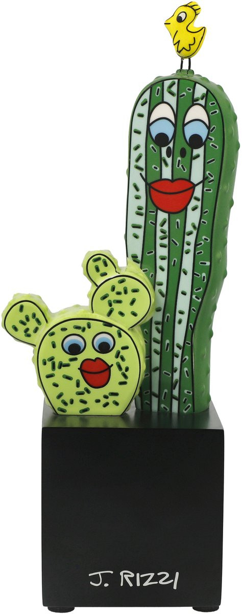 Goebel James Rizzi Decoratief beeld Prickly Pair Porselein Cactus Hoogte: 23 cm