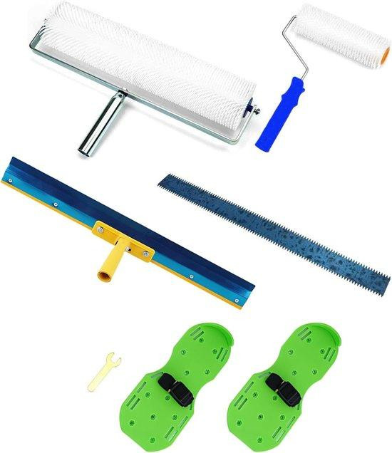 Allecto Plus Vloercoating Gereedschapsset voor Grote Oppervlakken met Ontluchtingsroller en Telescoopsteel in Multicolour